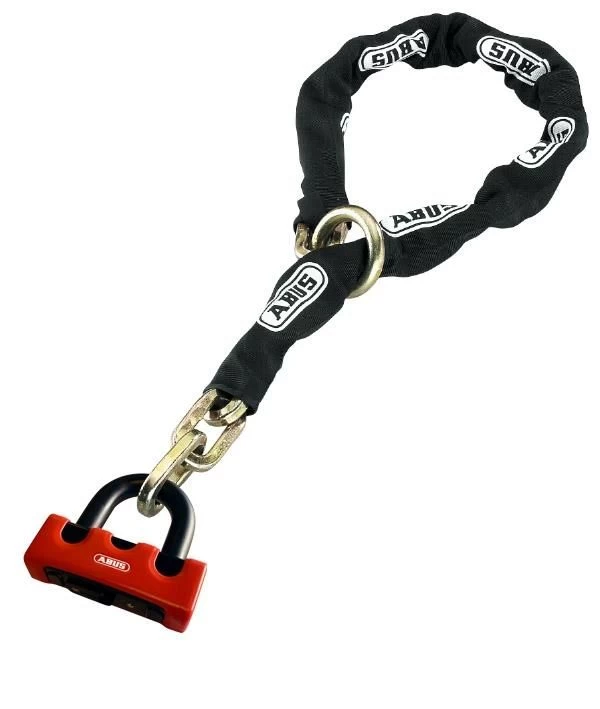 ABUS Kettingslot KS120 + Schijfremslot Rood Granit 67/12