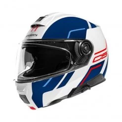 Schuberth C5 Master Motorhelm -Macna Winkel C5 master wit blauw voorzijde a9da