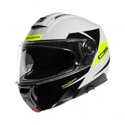 Schuberth C5 Eclipse Motorhelm -Macna Winkel c5 eclipse wit geel voorzijde ce24