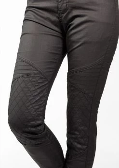 John Doe Betty Biker Jeggings Zwart Motorbroek -Macna Winkel john doe betty biker jeggings black jdj4009 knie 47e6