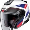 Nolan N40-5 Pivot Motorhelm -Macna Winkel nolan n40 5 pivot wit blauw rood 0f1e