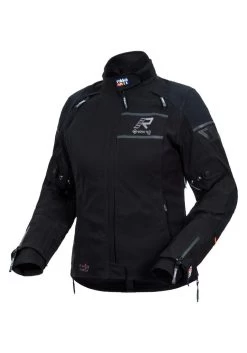 Rukka Raptorina Motorjas -Macna Winkel raptorina jas zwart grijs voorzijde 5d93